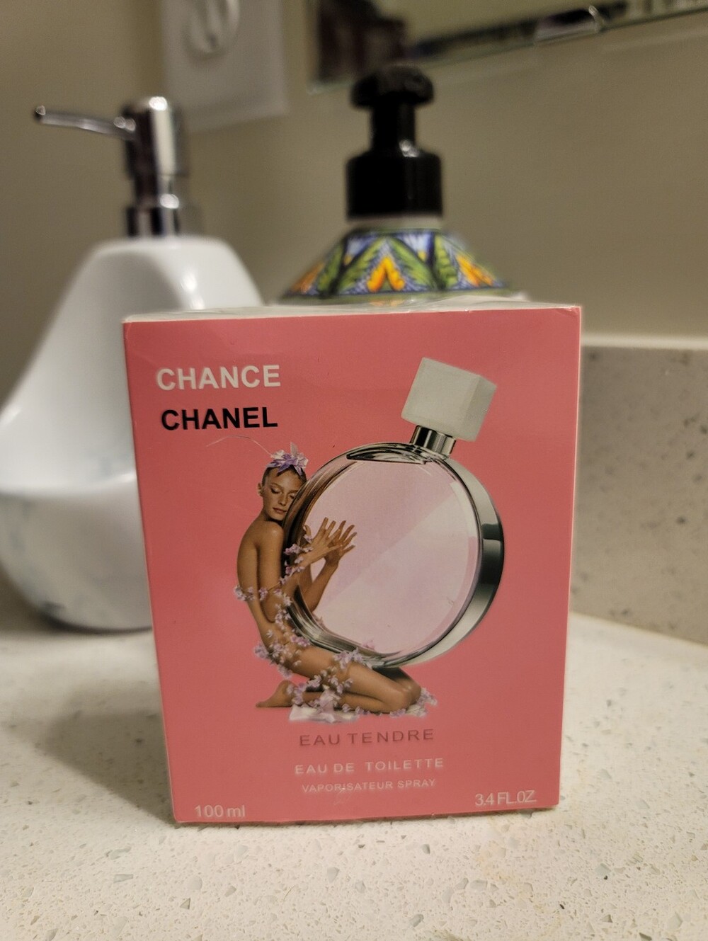 Chanel CHANCE EAU TENDRE eau de toilette spray 3.4 Oz/100ml.